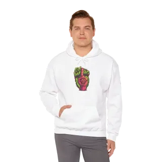 Hoodie 017 Person 4 White